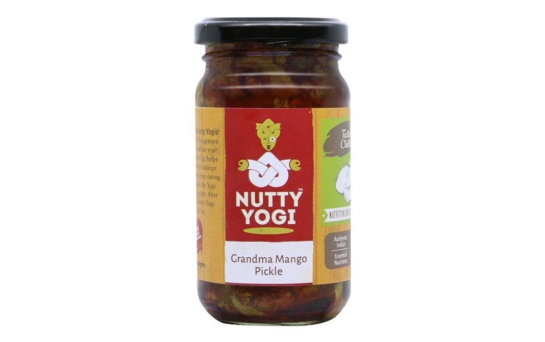 Nutty Yogi Grandma Mango Pickle    Glass Jar  200 grams